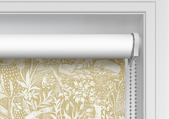 Folk Meadows, Mustard Yellow - Twist&Fit Roller Blind - Image 11